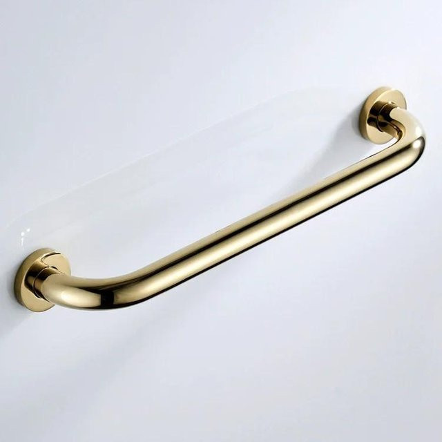 Yiran Furniture Haltegriff für Badezimmer aus Edelstahl in Gold, wandmontierte Anti-Rutsch Griffstange, Länge: 50 cm - Bild 1
