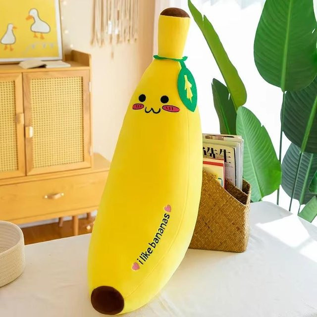 Bananen Plüschtiere, Baumwollpuppe, 35cm - Bild 1
