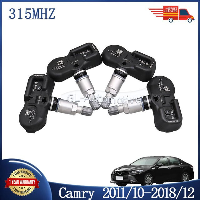 GANGLE TPMS Reifendruck Überwachung Sensor 315MHz für Toyota Camry 2011-2018 und Corolla 2013-2019, Farbe: Schwarz, Teilenummer: 42607-06020, PMV-C010 - Bild 1
