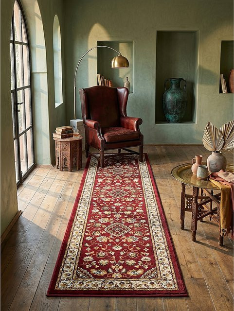 Läufer Orient Rot Kadima Design mit Medaillon-Dessin, B/T: 60 x 230 cm - Bild 1