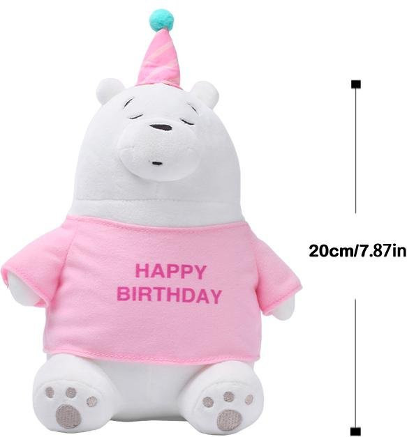 We Bare Bears Plüschtier Happy Birthday, Puppe, ab 3 Jahren - Bild 1