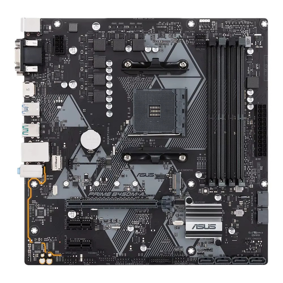 Asus PRIME B450M-A Motherboard AM4 Micro ATX DDR4 NVMe/M.2 Schwarz - Bild 5