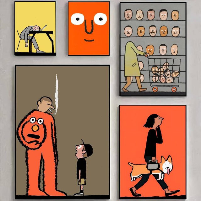 Anime J-Jean Art Jullien Selbstklebendes Anime-Poster aus weißem Kraftpapier in Mehrfarbig - Bild 1