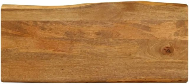 vidaXL Tischplatte aus Massivholz Mango in Braun mit Baumkante, B/T/H: 80 x 40 x 3,8 cm - Bild 1