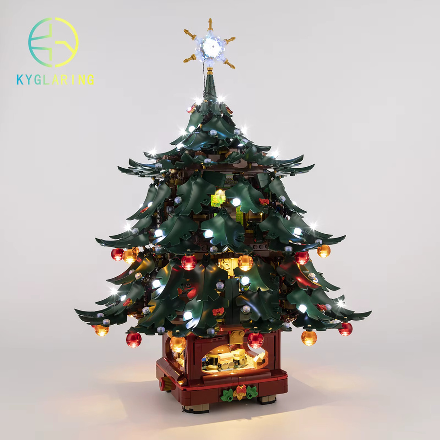 Kyglaring LED-Lichtset für Lego Family Weihnachtsbaum 41843, dekorative Lampe in Schwarz - Bild 3