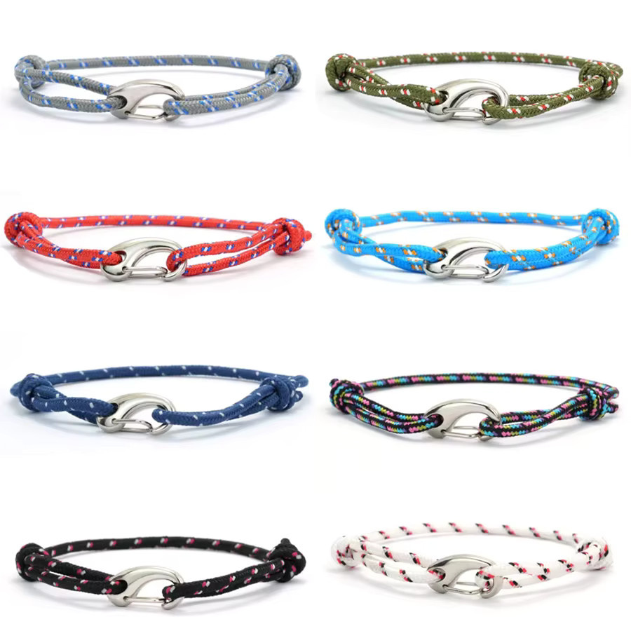 diffone Glücksseil-Armband, mehrfarbig, silberfarben, Unisex - Bild 2