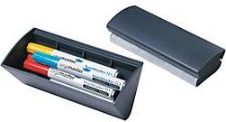 Legamaster Board-Assistant 7-122500 magnetische Ablageschale und Tafelwischer in Anthrazit - Bild 1