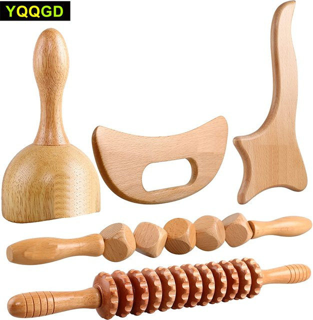 YQQGD Maderoterapia-Set, Holztherapie-Massagegeräte, Unisex - Bild 1