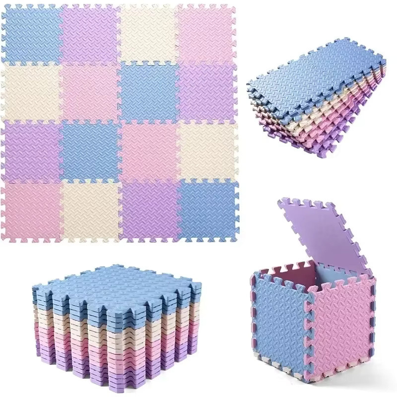 DHDH Babyspielmatte ineinandergreifend, weiche Bodenmatte für das Kinderzimmer in Pink - Bild 2