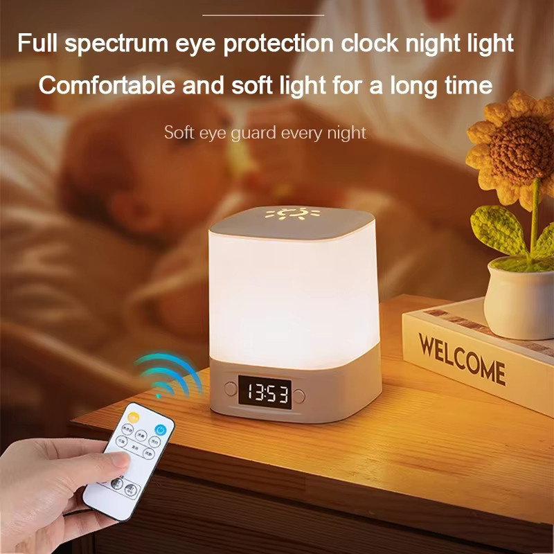 Feimefeiyou LED Tischlampe wiederaufladbar in Weiß mit Warmweißem Licht für Kinderzimmer und Schlafzimmer - Bild 2