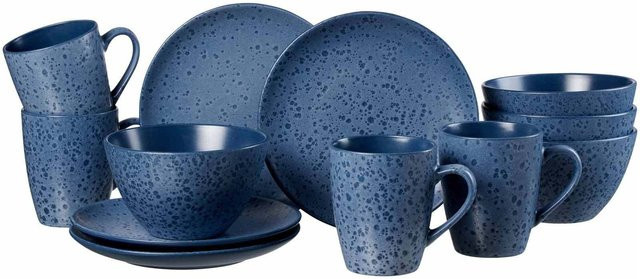 Ritzenhoff & Breker Kitwe Frühstücks-Set 12-teilig aus Keramik in Blau - Bild 1