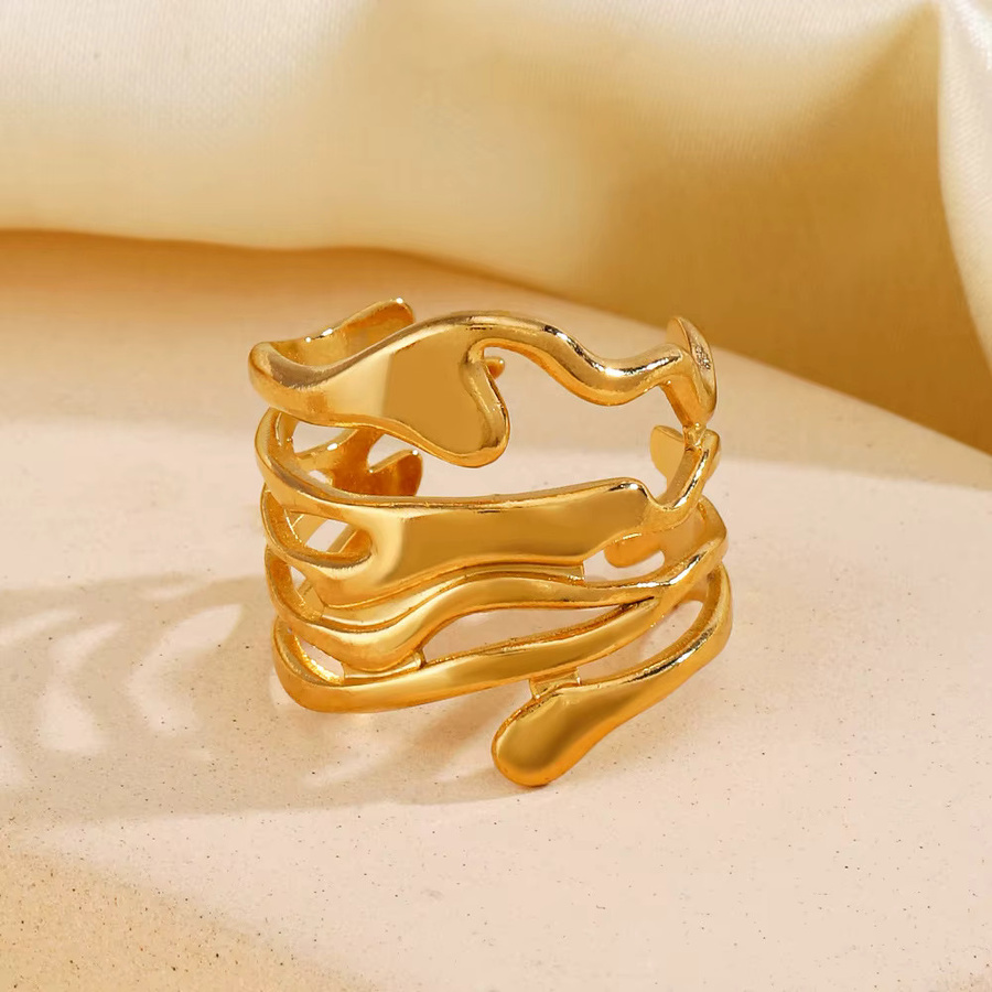 LATS Ring Edelstahl, Gold, Damen - Bild 1