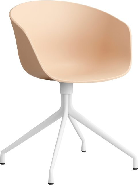 HAY About A Chair AAC 20 Drehstuhl mit Armlehnen in Orange aus Kunststoff und Aluminium mit mattem Finish - Bild 1