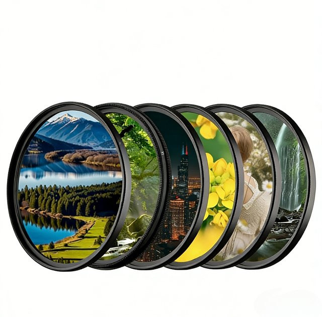 Mecoright Professionelles Kameraobjektiv-Filterset UV CPL ND8 Black Mist 1/4 HD Mehrfach Beschichtet, Farbe: Schwarz, Durchmesser: 37-82mm - Bild 1