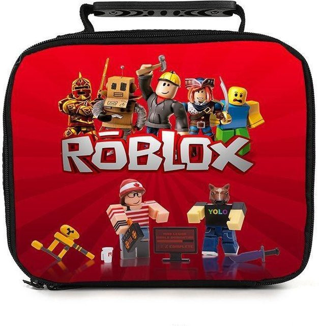Roblox Tragbare Lunchtasche von ZestCasa, isolierend und geräumig, Rot - Bild 1