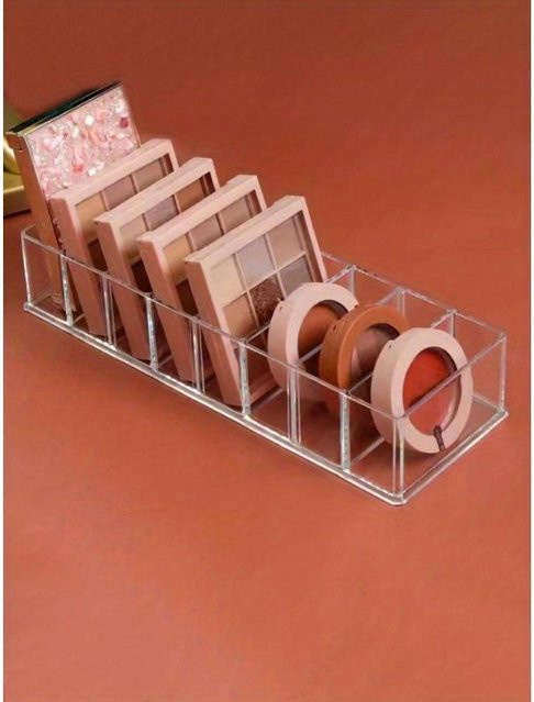 Kosmetik-Aufbewahrungsbox für Lidschatten, Rouge, Lippenstift und Parfüm, reinfarbig - Bild 1