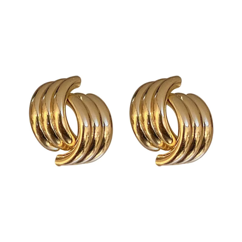 UOSU Ohrringe, Gold, Damen, Vintage - Bild 3