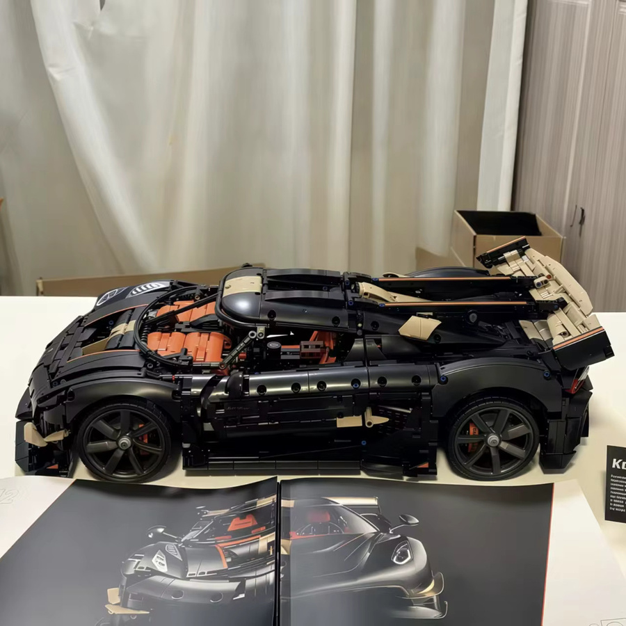Hot Toys Spear Megacar Supercar, Baustein-Puzzle-Modell, 4104 Teile, ab 18 Jahren - Bild 3