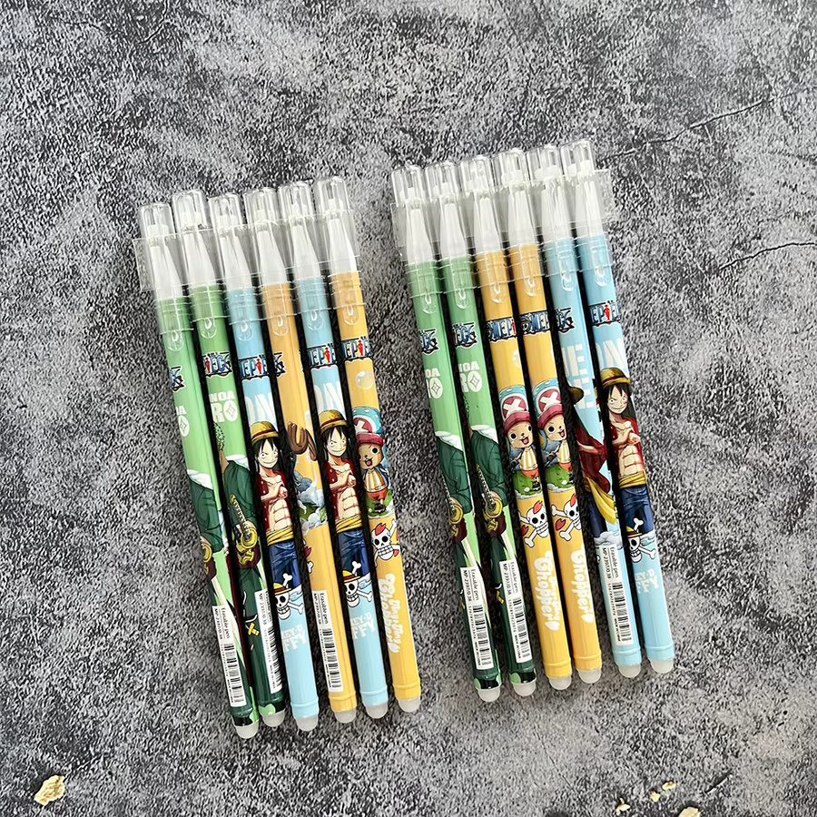 Bandai One Piece Anime Radierbarer Blauer Stift mit Cartoon-Charakteren für Schüler und Lernmaterialien - Bild 2
