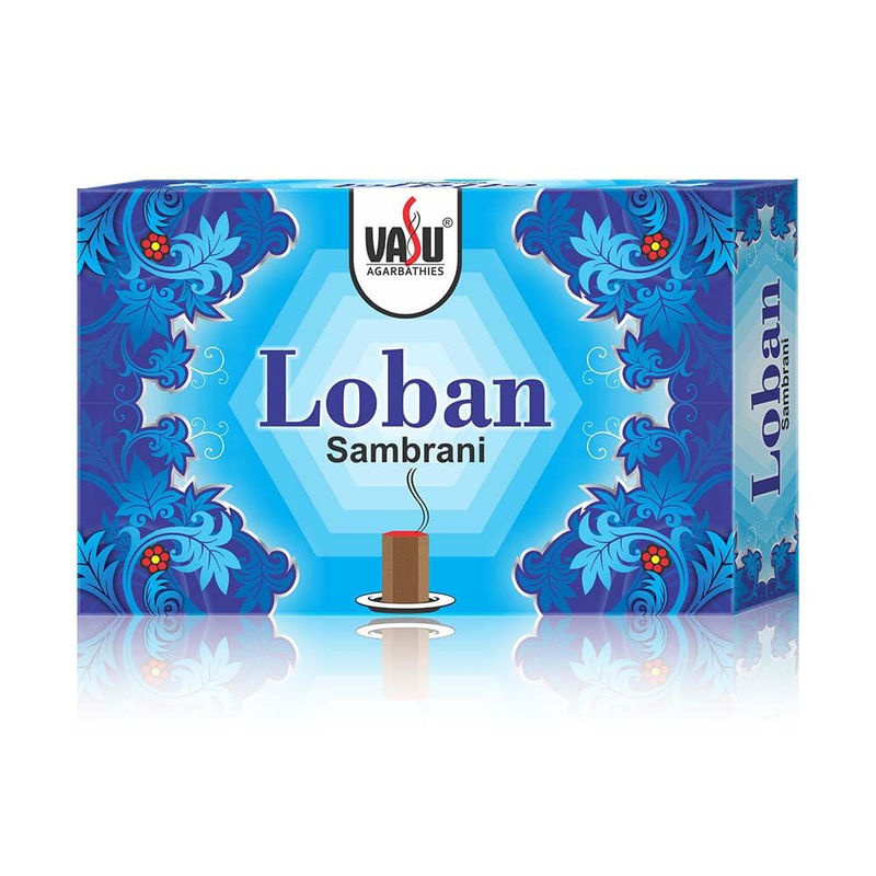 Cycle Pure Vasu Loban Sambrani Dhoop-Becher mit Brennerplatte, 4 Packungen à 70 Stück - Bild 2