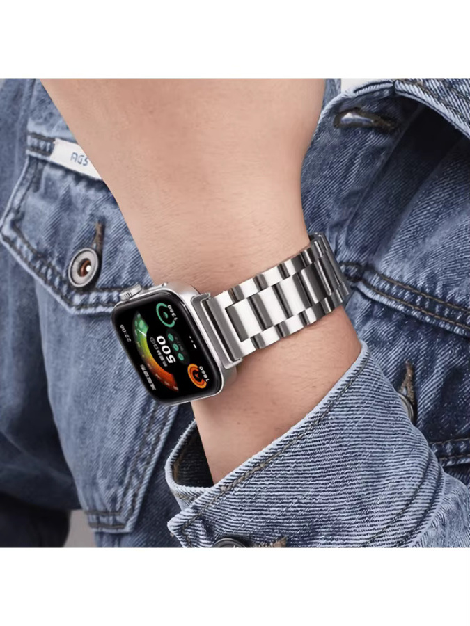 TINUORA Uhrenarmband Edelstahl, Silber, Unisex - Bild 6