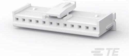 TE Connectivity Buchsengehäuse-Kabel aus Kunststoff in Weiß 1-1969442-2 - Bild 1