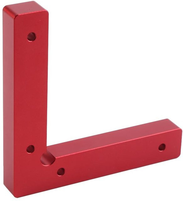 Meterk Eckklemme in L-Form aus Aluminiumlegierung für Holz und Metall, Rot - Bild 1