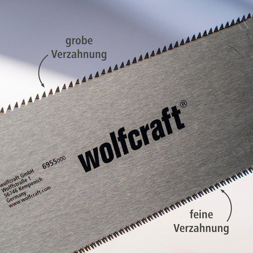 Wolfcraft Japan-Zugsäge in Silber und Schwarz, Länge: 33 cm - Bild 2