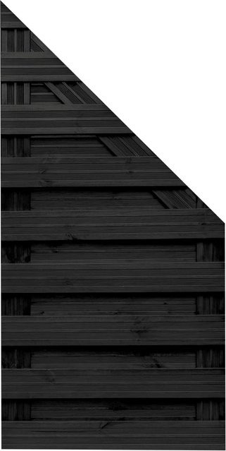 Andrewex Sichtschutzzaun Schlusselement Goch in Anthrazit, B/H: 90 x 180 cm - Bild 1