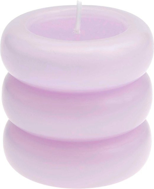 Rico Design Stumpenkerze Ring in Flieder aus Paraffin - Bild 1