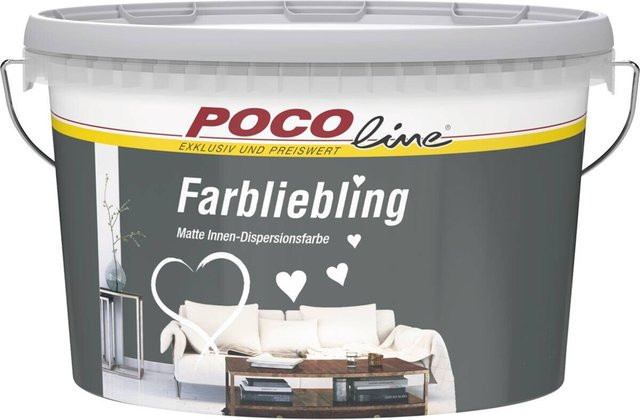 POCOline Raumfarbe Farbliebling Irland, Dispersionsfarbe in Grau, matt, 2,5 l - Bild 1