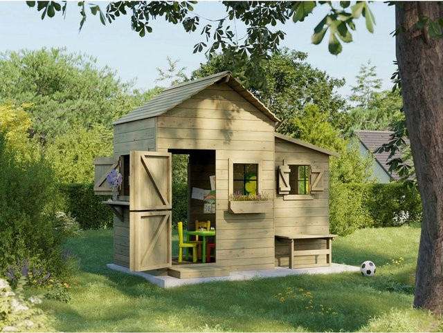 Prestige Garden Spielhaus Butterfly KDI aus Holz in Multicolour - Bild 1