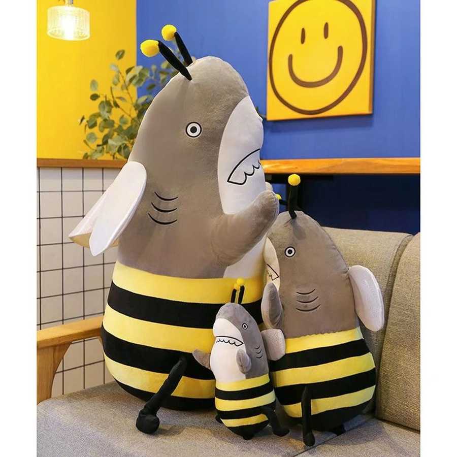 Hai Biene Plüschtier Kissenpuppe 35cm Bunt - Bild 3