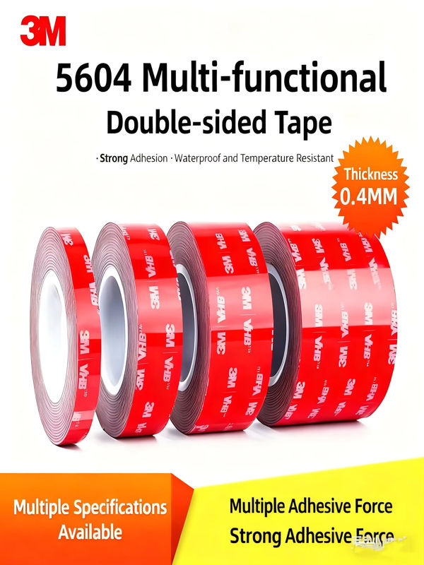 3M 5604 extra starkes doppelseitiges Klebeband für Auto und Heimindustrie, Länge: 3 m, Dicke: 0,4 mm - Bild 7