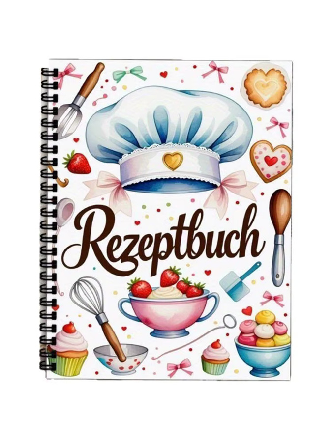Multifunktionales A5 Spiral-Rezeptbuch für Erwachsene, personalisierter Dessert-Rezeptplaner mit linierten Seiten, Softcover, Mehrfarbig - Bild 5