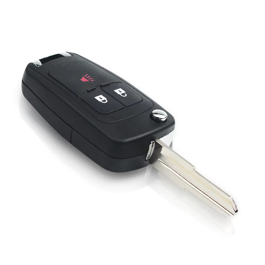 KEYYOU 10er Set Flip Schlüsselgehäuse für Chevrolet Spark 2012 bis 2016, 3 Tasten Fernbedienung Ersatzschlüssel Shell in Schwarz - Bild 3