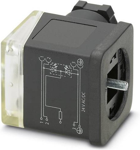 Phoenix Contact Ventilstecker SACC-VB-5CON-M16/AD-2L 24V in Schwarz - Bild 1
