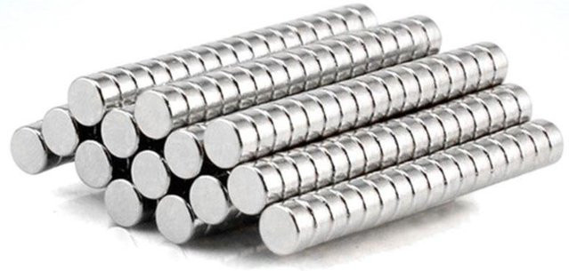 50 Stück Putwer lova runde Neodym-Magnete silber, Durchmesser: 4 mm, Höhe: 2 mm - Bild 1