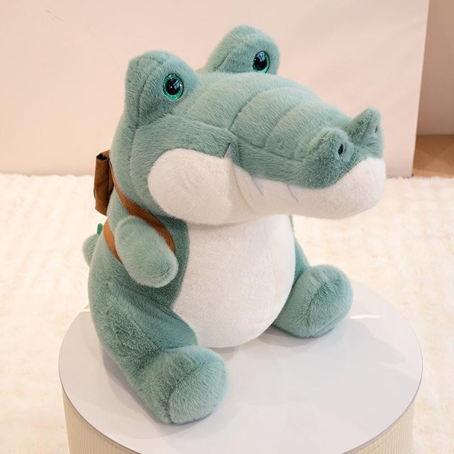 BC Pet Supplies Krokodil Plüschtier, Blau, Grün, 30cm - Bild 1