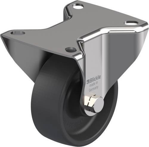 Blickle Bockrolle BX-POHI 81G aus Edelstahl in Grau mit 80mm Rad-Durchmesser und 150kg Tragfähigkeit - Bild 1