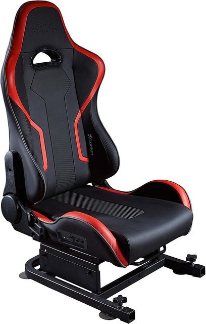 XROCKER XR Racing Drift 2.1 Gaming Rennsitz mit 2.1 Audiosystem in Schwarz, kompatibel mit dem XR Racing Renngestell - Bild 1