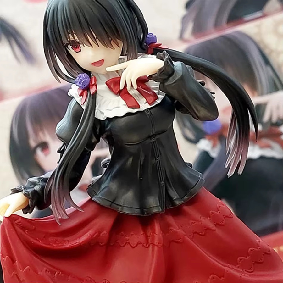 Bandai Date A Live Tokisaki Kurumi, Anime-Figur, Mädchen im roten Kleid, 18cm - Bild 3