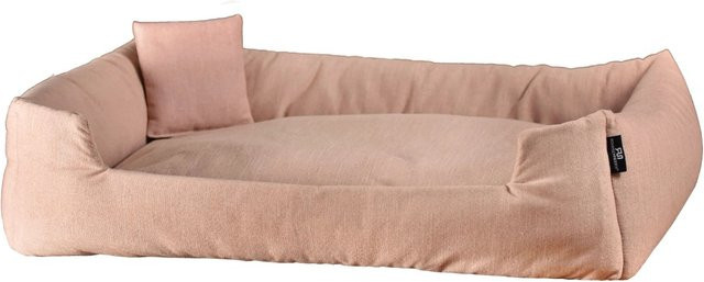 Rohrschneider Kuschelsofa für Haustiere in Rosa mit abnehmbarem Bezug und rutschfester Unterseite - Bild 2