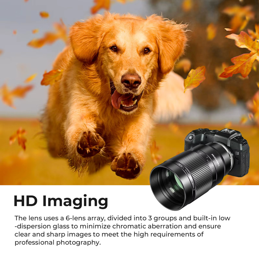 Lightdow Foldback Prime Objektiv f/5,6, 240 mm, Schwarz, für Canon EF, Nikon Z und Sony E Mount - Bild 3