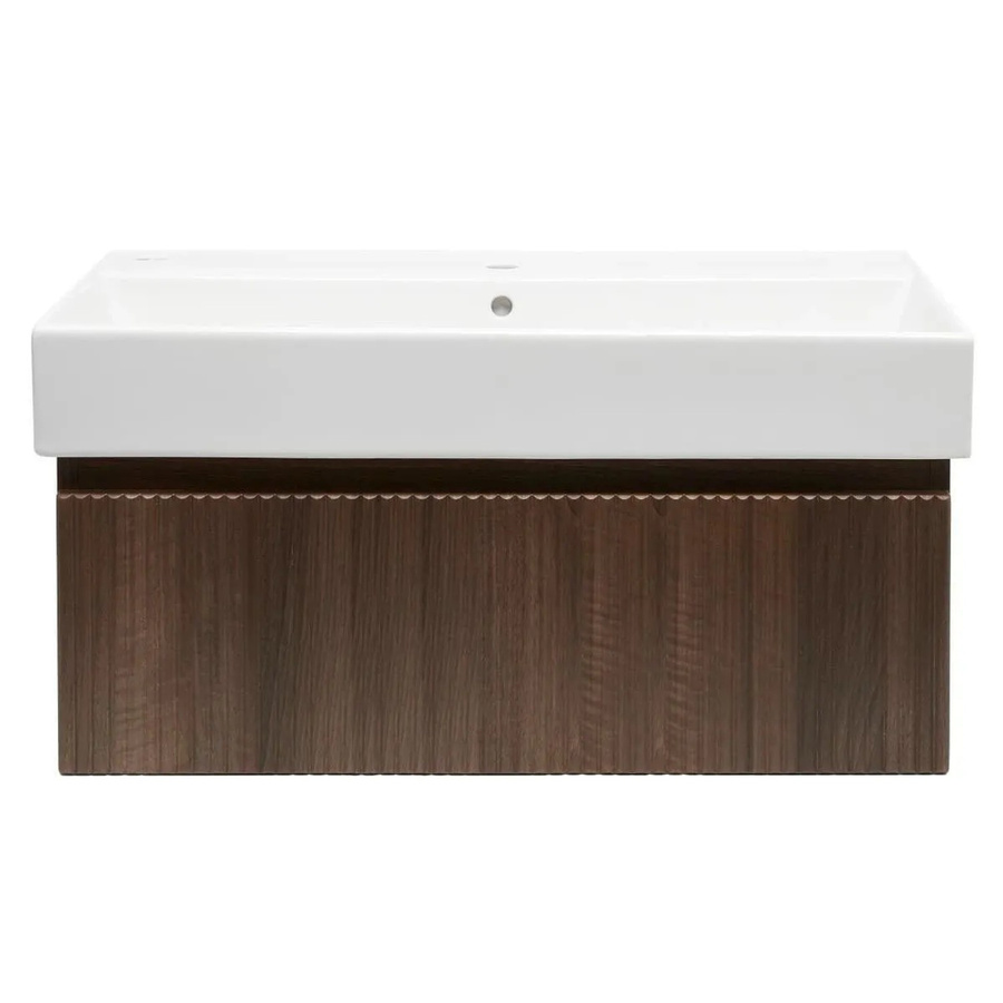 Swiss Aqua Technologies Badezimmerschrank Aida mit Waschbecken in Tobacco Walnuss, B/T/H: 98 x 30 x 44,8 cm - Bild 2