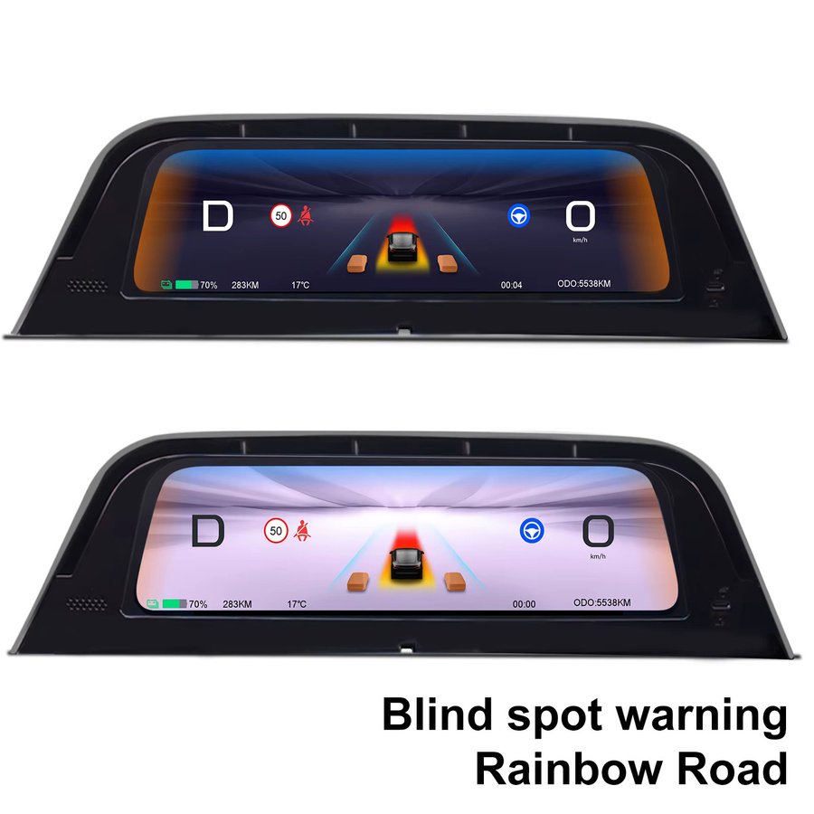 CATRONICS 9,6 Zoll Lüftungsdisplay für Tesla Model 3 Highland 2024-2026 und Model Y Juniper 2025-2026 mit CarPlay-Unterstützung, Schwarz - Bild 4