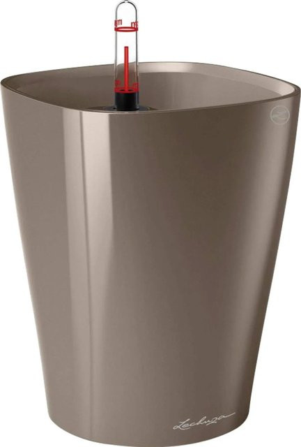 Lechuza Pflanzgefäß Mini-Deltini Tischdekoration Taupe Beige Ø 10 cm - Bild 1
