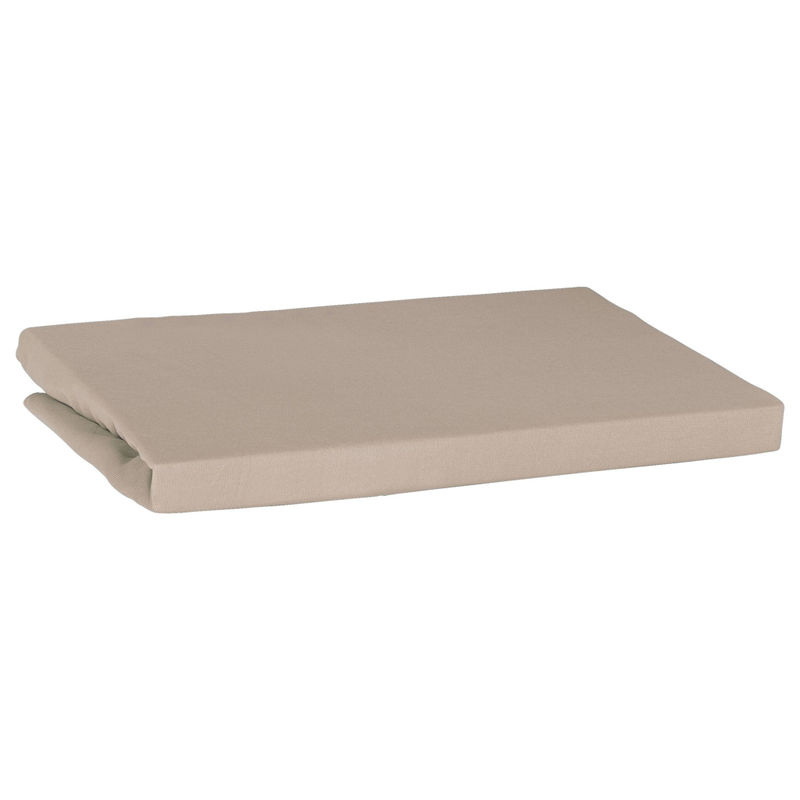 Oh Cosy Spannbetttuch aus Jersey in Sand und Beige, B/T: 150 x 200 cm - Bild 2