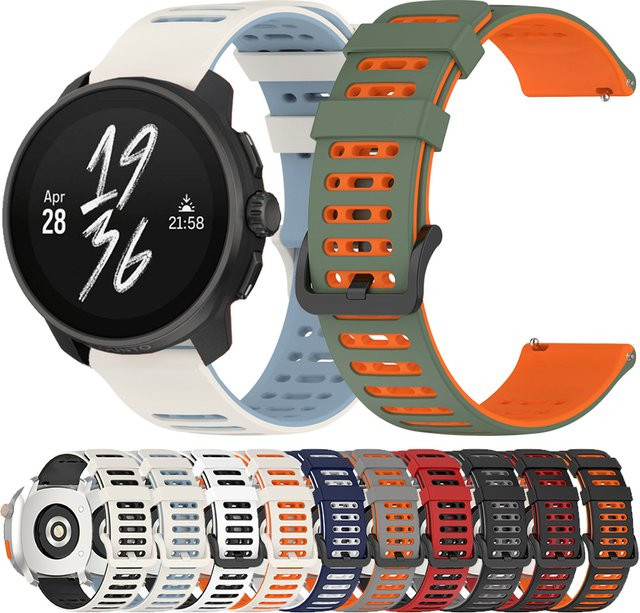 SUUNTO Uhrenarmband Silikon, 22 mm, Schwarz, Unisex - Bild 1