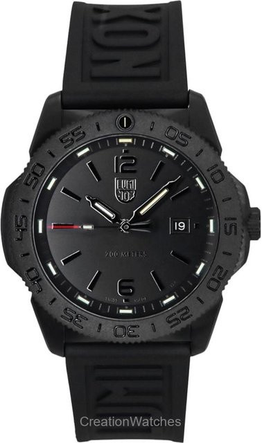 Luminox Herrenuhr, Quarz, Kautschuk, Schwarz, 20 ATM - Bild 1